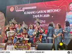 Direktor Betanam Betupi Sarawak Muji Ketuai DAO Betong Beserimbai enggau Gawai Betong 2026