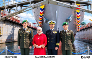 Raja Permaisuri Agong ngelancharka Kapal Misyen Pesisir Batch 2 TLDM