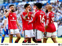 Bruno mechahka rikod bantu gol, United ngalahka Brighton 3-0