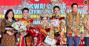 Vanessa Serawa Suel menggi gelar Kumang Sarawak 2026