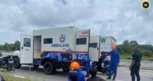 Dua iku lelaki bakal ketegal aksiden kediri di Kota Samarahan