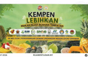 Premier Sarawak Ngiring Inisiatif Ngelakuka Buah Enggau Beras Menua