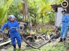APM Samarahan nangkap ular sawa panjai empat meter