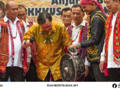Gerempung komuniti Iban Zon Niah nerima RM55,000 beserimbai Pengerami Mantar Gawai Dayak 2026