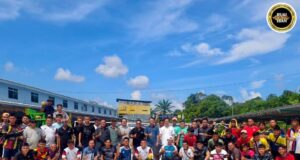 Pekit sepak takraw Sungai Senga narit 100 Iku Pesereta, Negapka Pengelandik Lumba enggau Main Raban Nembiak