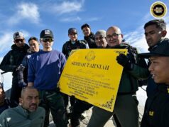 Tengku Hassanal Ibrahim Alam Shah mujur datai ba tuchung Gunung Kinabalu dalam ekspedisyen Mahkota Borneo