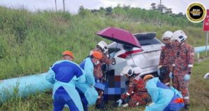 APM Serian mantu perubat tumu orang aksiden ba Jalai Serian-Balai Ringin