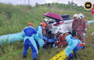 APM Serian mantu perubat tumu orang aksiden ba Jalai Serian-Balai Ringin