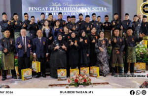 Abang Zainuddin ngepunka rintai 214 orang kereja perintah penerima Pingat Perkhidmatan Setia 2026