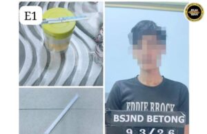 Lelaki beumur 27 taun ditan ba Ops Tapis di Betong, positif dadah