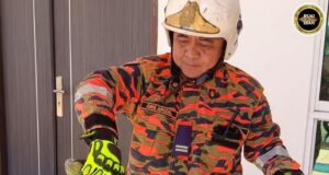 BBP Lutong mujur nangkap Mujur Iguana ti tama ke rumah ba Tudan
