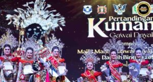 Amyder Midey anak Drake, dichiri nyadi Kumang Gawai Dayak Bintulu 2026