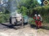 Genset menara telekomunikasyen ba rumah panjai Nanga Ajau angus