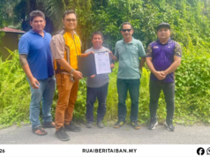 Projek Ngangkatmanah Jalai Ladang Teberu Meri Pengelantang Ngagai Komuniti