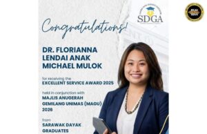 Pemujur Dr Florianna nerima puji ari SDGA