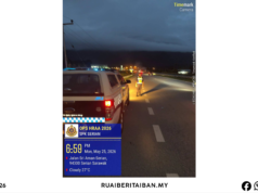 JPJ Sarawak Neritka Pengawa Matau Siang enggau Malam Ba Endur Ke Mudah Penusah Aksiden Nyadi Beserimbai enggau Ops Perayaan
