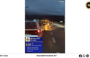JPJ Sarawak Neritka Pengawa Matau Siang enggau Malam Ba Endur Ke Mudah Penusah Aksiden Nyadi Beserimbai enggau Ops Perayaan