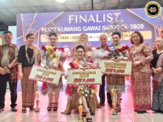 Olivia Ontai Kumang Gawai Dayak Saratok 2026, Deka Ngemesaika Budaya Iban