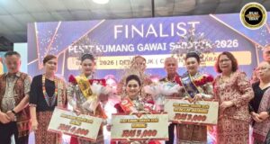 Olivia Ontai Kumang Gawai Dayak Saratok 2026, Deka Ngemesaika Budaya Iban