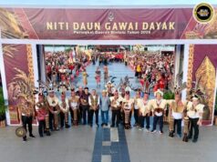 Pengawa bebaris Niti Daun Gawai Dayak 2026 ba Bintulu richah, ngempuruka lebih 5,000 iku penyereta