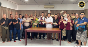 Tan Sri William Mawan Bejadika Pengawa Nyuaka Geran MRP ngagai JKKK, Biro Indu enggau PIBG di Sarikei