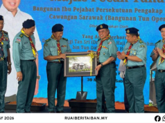 Begunan baru Indu Opis Serakup Pejilin Malaysia Pampang Sarawak diberi nama Begunan Tun Openg