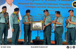 Begunan baru Indu Opis Serakup Pejilin Malaysia Pampang Sarawak diberi nama Begunan Tun Openg