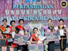 Ratu Kaamatan Melaka 2026 dipenggi Tati Clarissa Jane Ahap Fred Michael