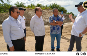 Uggah meresa jalai begembar nuju Padang Bilun Bintulu