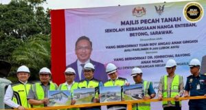 Pengerami nasih tanah projek ngaga baru SK Nanga Enteban negapka infrastruktur pelajar menua pesisir