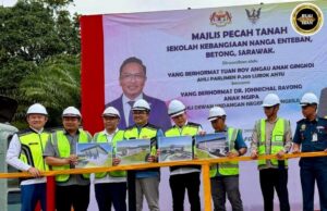 Pengerami nasih tanah projek ngaga baru SK Nanga Enteban negapka infrastruktur pelajar menua pesisir