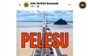 JKR Sarawak nyangkal tuduh ti madahka struktur Jematan Batang Lupar I bisi penanggul