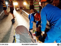 Orang tuai bakal ba penusah aksiden di Jalai Krangan Mong