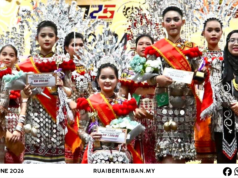 Axella Iva dipadu nyadi champion Pekit Kumang beserimbai enggau Program Niti Daun Gawai 2026