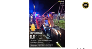 Siku bebadi nyawa ba penusah bebadi jalai alun ba simpang Jalai Hollis, Sri Aman