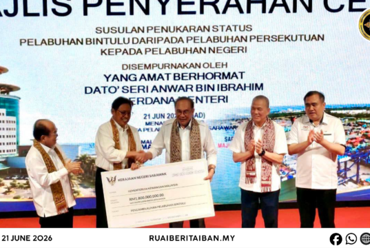 Palan Penyangkai Kapal Bintulu Ditegapka Nyadi Penyungkak Ekonomi Gadung Sarawak enggau Industri Jemah Ila