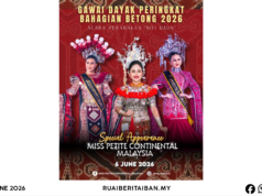 Miss Petite Continental Malaysia 2025 ngerichaka Pengerami Gawai Dayak Renggat Menua Betong