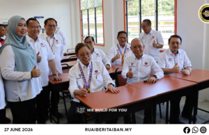 Premier Sarawak Ninjau Projek Pemansang Baru SK Kampung Baru Kapit, Negapka Infrastruktur Pelajar Menua Pesisir