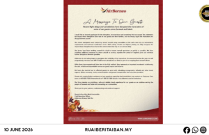 AirBorneo Minta Ampun, Negapka Operasyen Berindik ari Penerebai Bilun Tejanggal