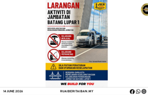 JKR Sarawak meri tangkan anang bejalaika sebarang aktiviti ba Jematan Batang Lupar 1