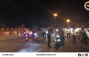 Op Mabuk: Siku lelaki ditan positif alkohol ba Kota Samarahan