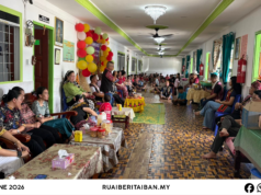 Tradisyen ngabang Hari Gawai Dayak platform ngerapitka kaul, nerenakka semengat penyerakup