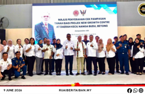 Pampas Tanah RM2.14 Juta Disuaka Ngagai Pengempu Tanah Ti Ngaul Projek Palan Penumbuh Baru Nanga Budu