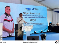 Projek Tangki Tikas Tinggi Samarindah Ngenegapka Bekal Ai Ngagai Lebih 20,000 Iku Peranak