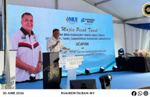 Projek Tangki Tikas Tinggi Samarindah Ngenegapka Bekal Ai Ngagai Lebih 20,000 Iku Peranak