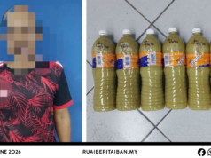 Siku lelaki ditangkap ketegal bisi kaul enggau pengawa nyual ai ketum