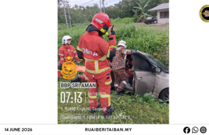 Penusah bebadi jalai alun ba kandang SK No. 2 Engkelili, Jalai Pan Borneo mujur dijaga
