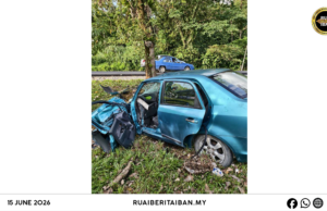 Dua Iku Mansa Tepekul Mujur Diselamatka Dalam Penusah Aksiden Jalai Alun Ba Jalai Kidurong