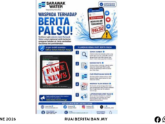 Sarawak Water nyakal dawa bisi penanggul ai, penerang dikerembaika enda entas