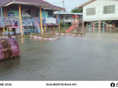 Sepenyampau 608 iku peranak ari 103 buah rumah di Kampung Long Bemang dituntung penusah ampuh bah